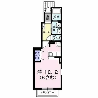 メゾン若園A【1階】の間取り