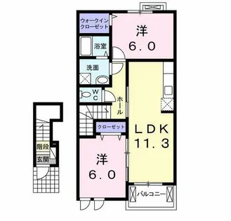 HOTARU-U【2階】の間取り