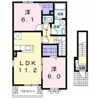 ラ・フィオラ A【2階】の間取り