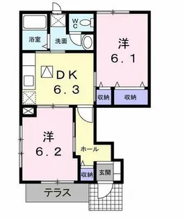 リス プランタンA【1階】の間取り