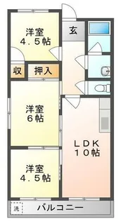 メゾンタイム北【2階】の間取り