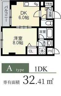 AFICION堀川【4階】の間取り