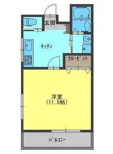 フェリーチェ古川橋【3階】の間取り