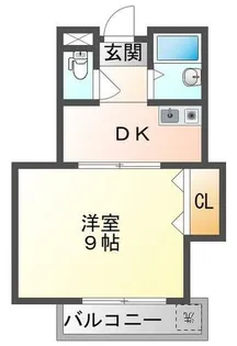 ヴィレッヂコート深田【4階】の間取り