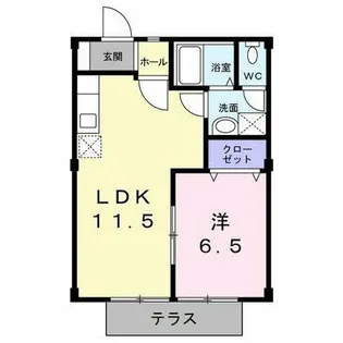 カルム太刀浦【1階】の間取り