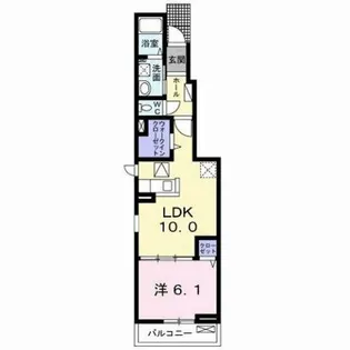 フェリーチェ春日【1階】の間取り