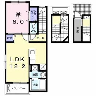 ポルタコスタⅡ B【3階】の間取り