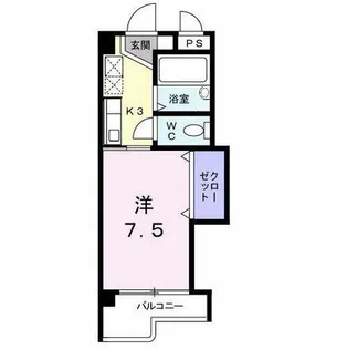 アビタシオン柳町【6階】の間取り