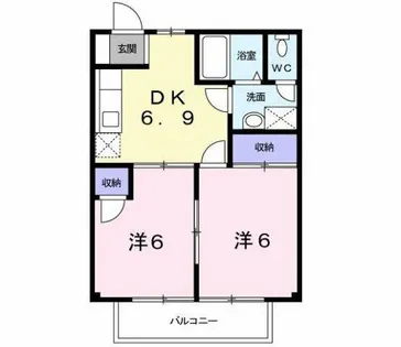 カルム太刀浦【2階】の間取り