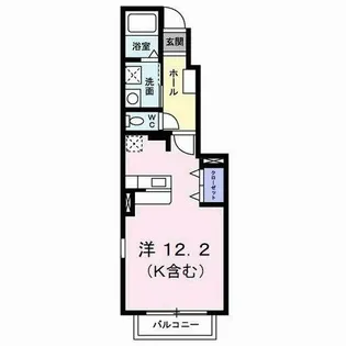 メゾングラースM【1階】の間取り