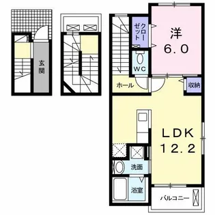 ポルタコスタⅡ A【3階】の間取り