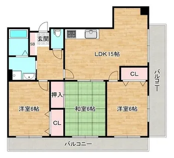 PALACIO名月【3階】の間取り