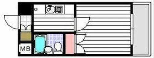 リラスウイングピア博多【604号室】の間取り