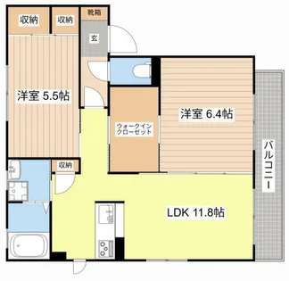 ウィステリア【2201号室】の間取り