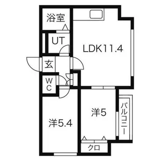 カサトレス・AG【6階】の間取り
