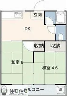 深津荘【1階】の間取り