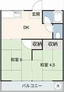 深津荘【2階】の間取り