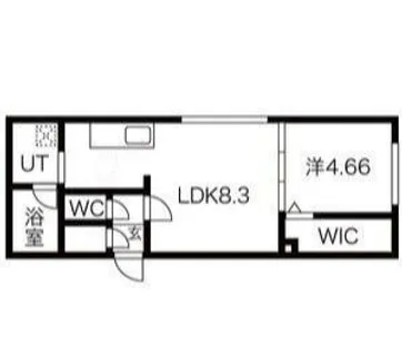 グランドサクセス行啓通【5階】の間取り