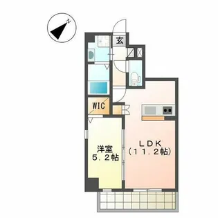 upsideM大曽根【8階】の間取り