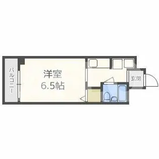 グランディ梅田北【6階】の間取り