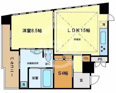 W.O.B.NISHIUMEDA【2階】の間取り