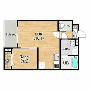 (仮称)ジーメゾン北名古屋徳重カサレア【0102号室】の間取り