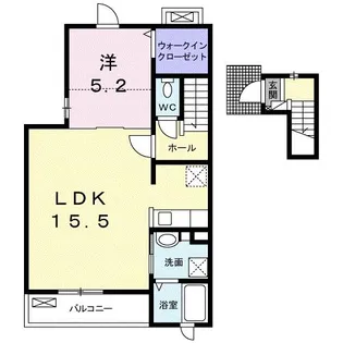 いかるが花水木Ⅱ【2階】の間取り
