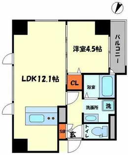 灯-AKARI-【4階】の間取り