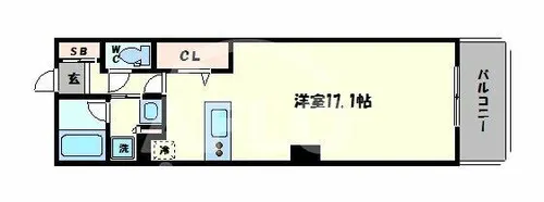 ロイヤルパークス桃坂【7階】の間取り