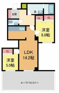 グランドール宝塚【603号室】の間取り