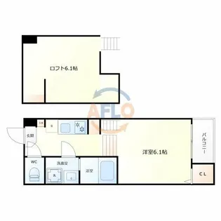 シャイニーサイド【1階】の間取り