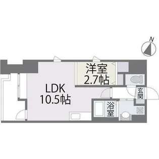 パセオ平尾【901号室】の間取り