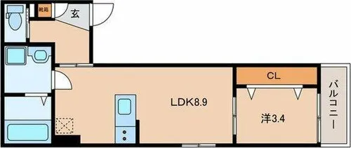 CRECIA一宮Ⅱ【2階】の間取り