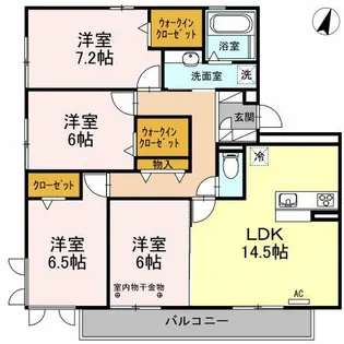 マルベルS【3階】の間取り