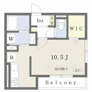 フィオーレ【201号室】の間取り