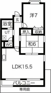 ベルズ有松B棟【1階】の間取り