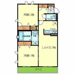 シャーメゾン本多町スタイル【1階】の間取り