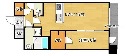 リッツ新大阪プレミアム【10階】の間取り
