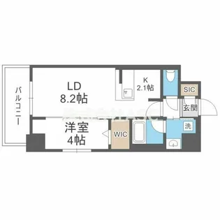 Metrosa京町堀【806号室】の間取り