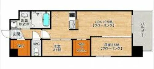 ERFOLG hakata【8階】の間取り