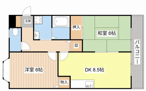 カームハイツ【103号室】の間取り