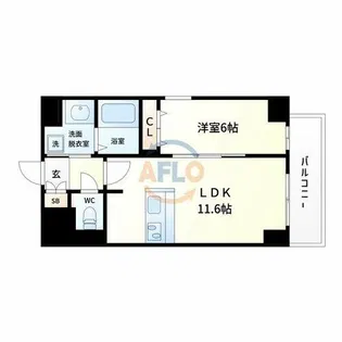 Avenir 新深江【3階】の間取り