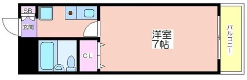 キャピタルⅡ【4階】の間取り