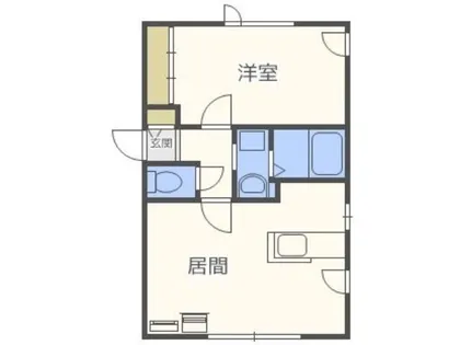 バンビーニS【2階】の間取り