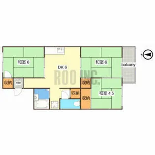 親和ハイツ2号【22号室】の間取り