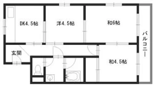 シャトー東洋【511号室】の間取り