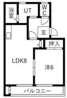 アムールハイツ【102号室】の間取り