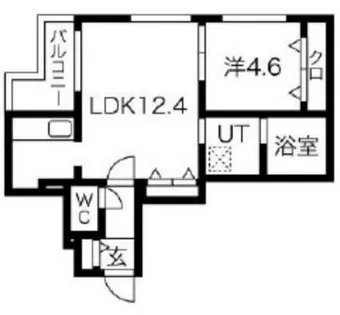 amadeus澄川【205号室】の間取り