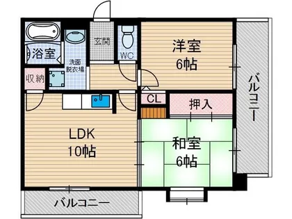 アズウェル【3階】の間取り