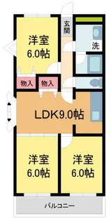 ヌンクタータ【2階】の間取り